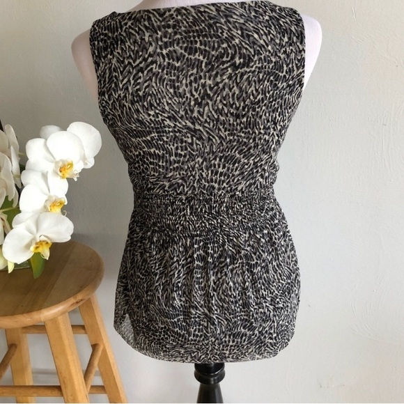 H&M Black and White Patterned Tank Top - Picture 1 of 3